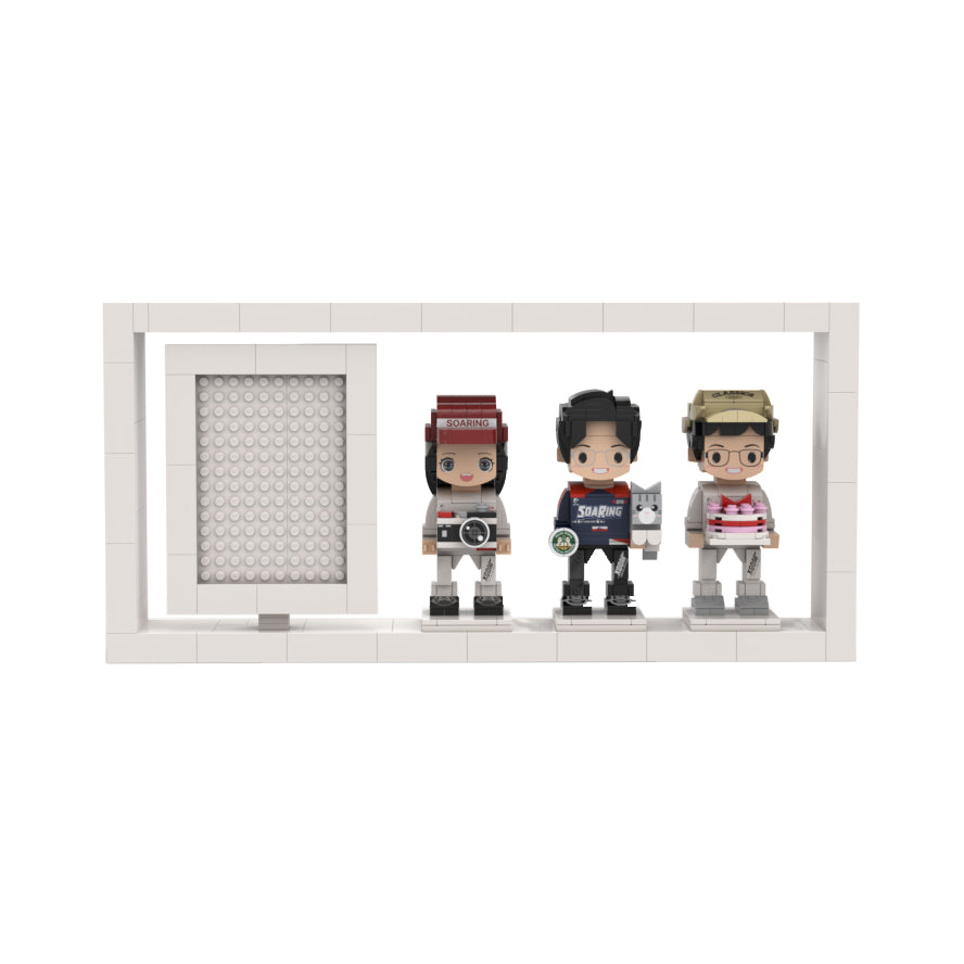 Friends and Family (3 Pax) Tinybrick with Portrait and Frame