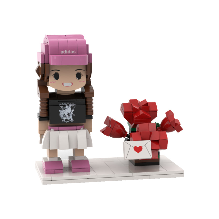 Solo Tinybrick with Roses – TinyBricks Official